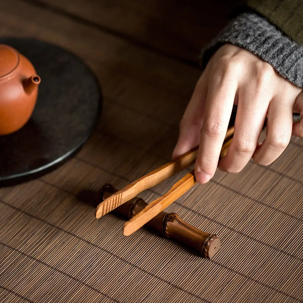 

Bamboo Tea Set Accessories Brush Pen Rest Calligraphy Holder Desk Decor Sturdy Design Writing Tool Stand Kitchen Bar Item