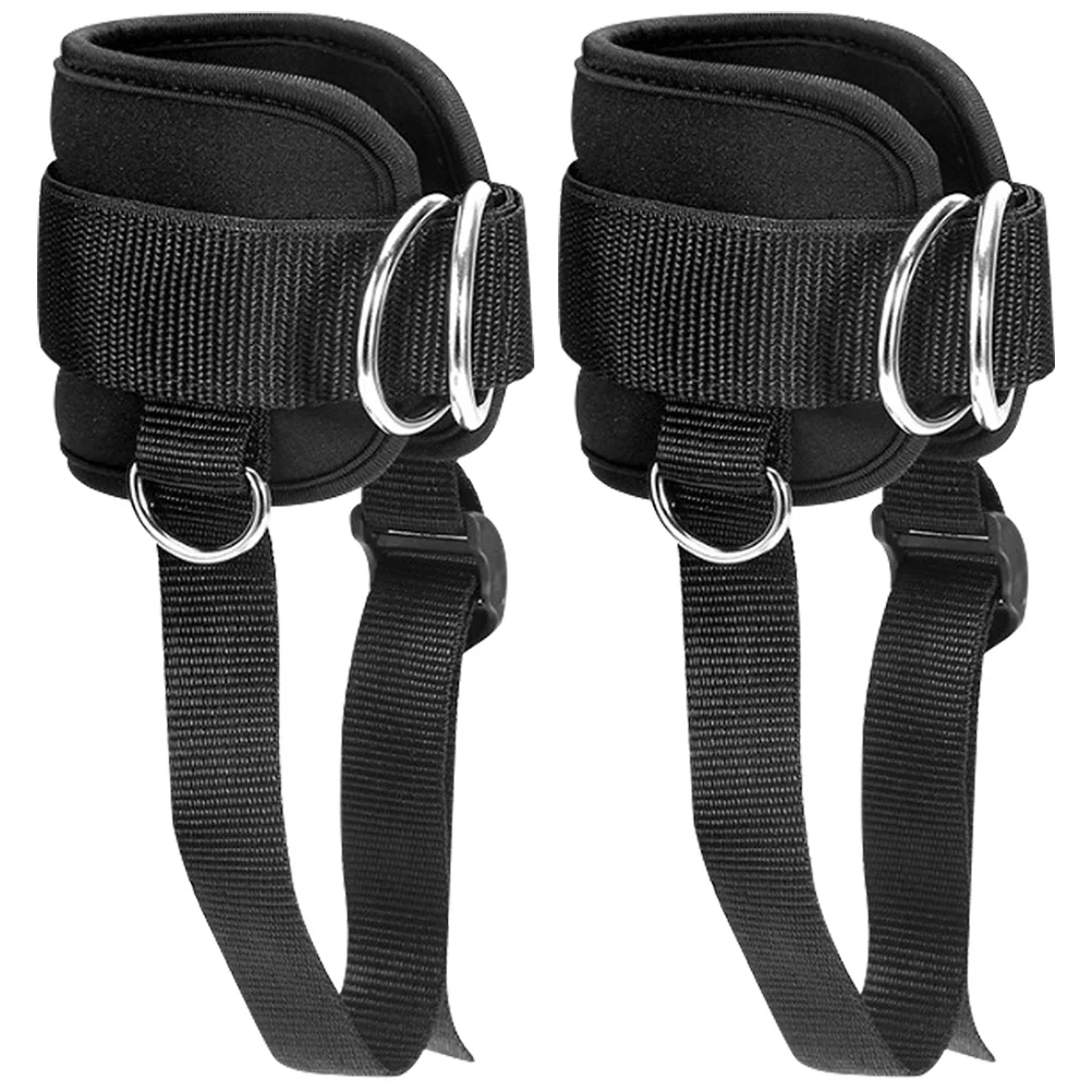 1Pair Ankle Bind Strap Gym Cable Attachment Durable Eva Material Easy to Use for Leg Strength Training Fitness Tool
