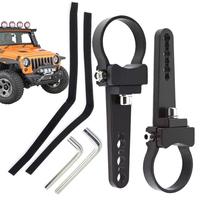 Light Bar Mounts LED Light Mounting Bracket 2 Pieces Roll Cage Holder Adjustable Car Accessories Heavy Duty Tube Clamp For Roof