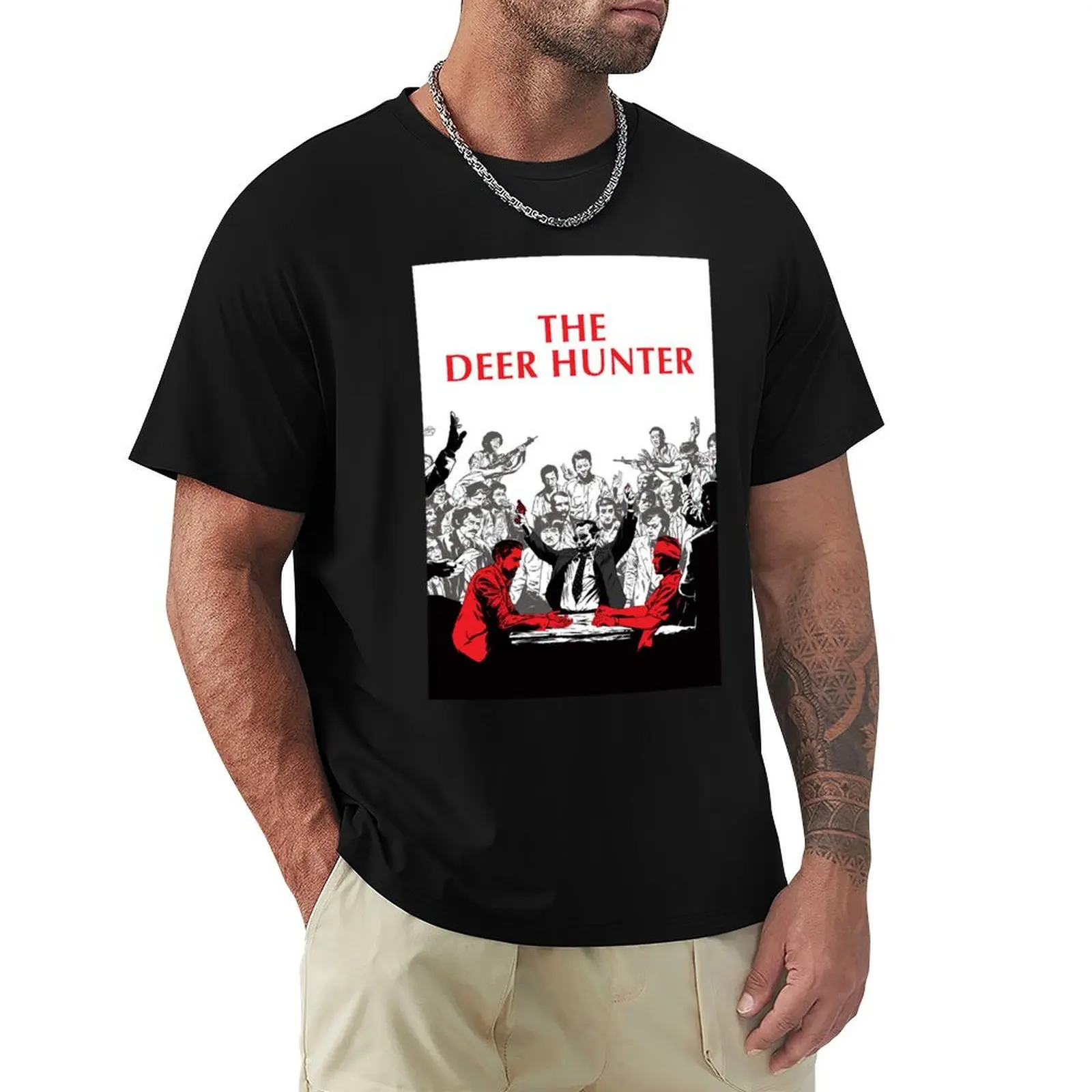 Mens Funny The Deer Hunter Gifts For Movie Fans T-Shirt anime tshirt cotton graphic tees Funny t-shirts t shirts for men