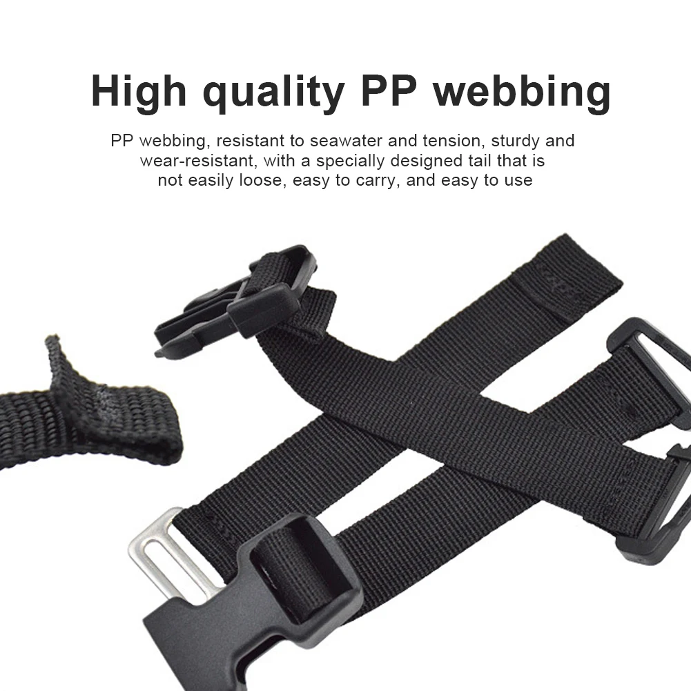 

Backmount Fixed Strap Diving Backplate Strap Quick Release BCD Sidemount Buckle Wear Resistant BCD Tank Strap for Scuba Diving