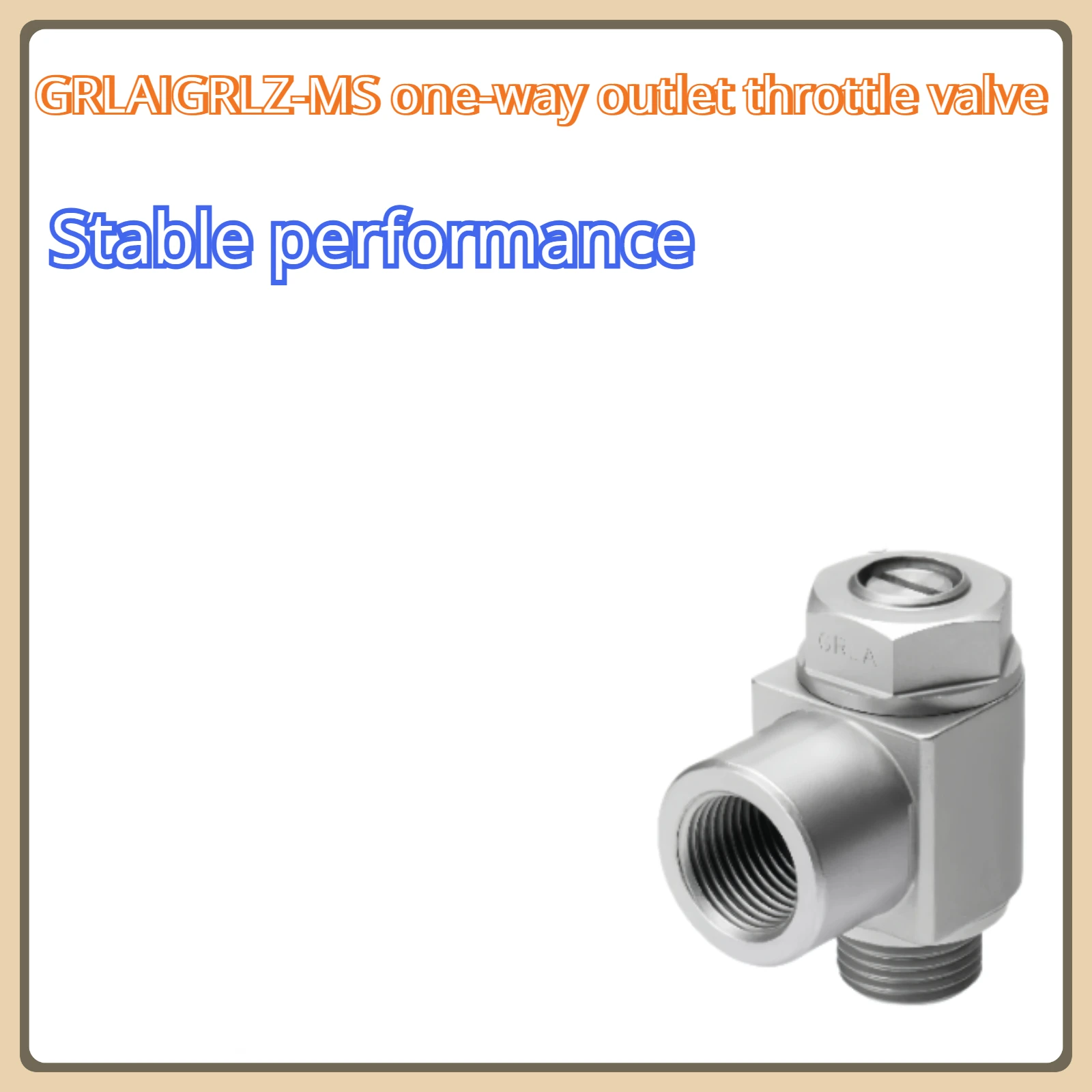 

One-way Outlet Throttle Valve GRLA/GRLZ-M5-1/8-1/4-3/8-1/2-3/4-B GRLA-M5-B GRLA-1 8-B GRLZ-1 4-B