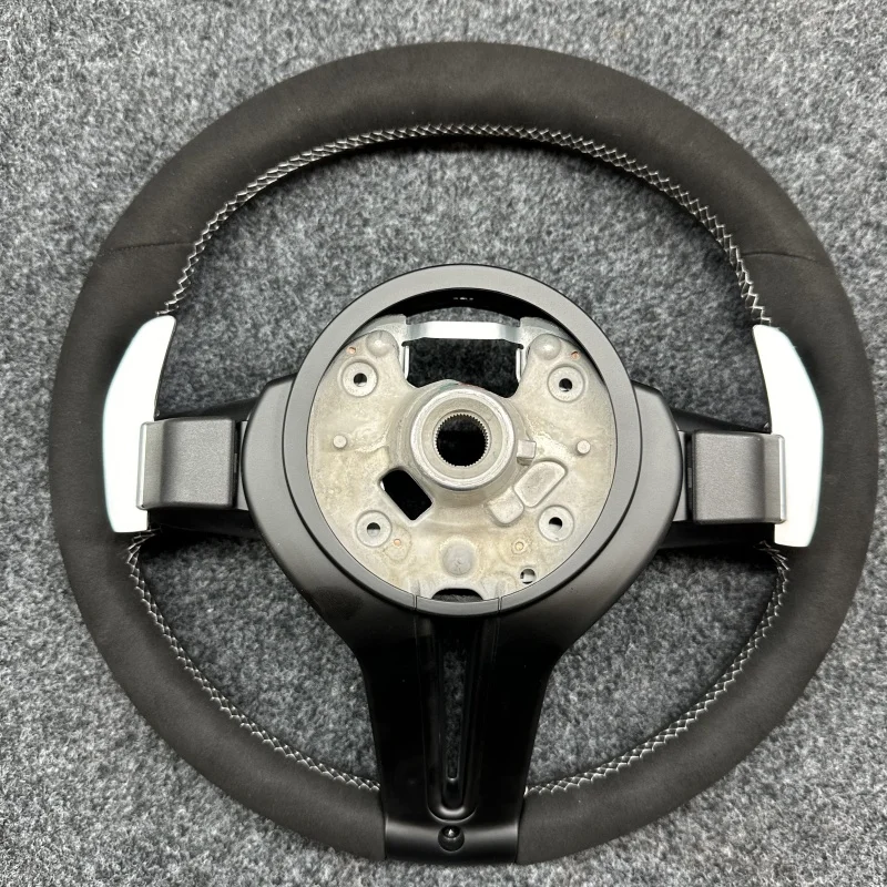 High Quality Car Steering Wheel for BMW M3 M5 F10 F30 F32 F20 F22 F87 F12 F06 F35 F80 F36 F80 F02 Suede LED Steering Wheel 6