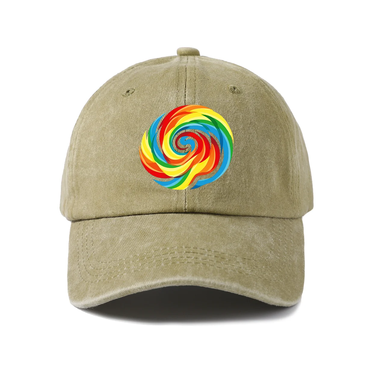 Whimsical Creature Illustration Baseball Cap, Vintage Washed Adjustable Unisex Dad Hat, Everyday Gift