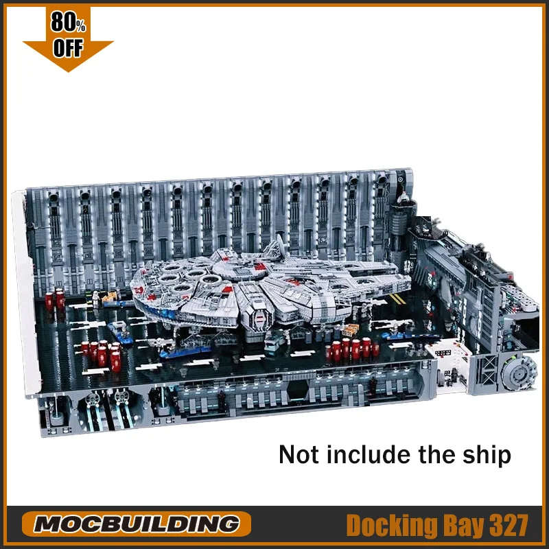 23307 pçs docking bay 327 modelo moc blocos de construção ucs espaço coleção brinquedos diy montar tijolos exibição arquitetura presentes natal