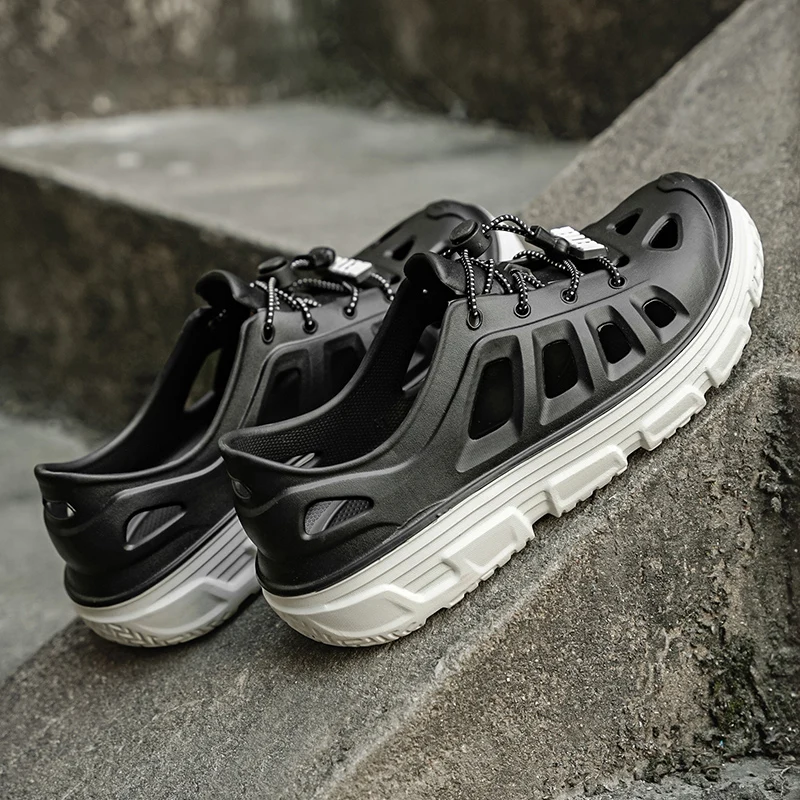 

Модные мужские сандалии, спортивная обувь для пешего туризма и велоспорта, ультрамягкая дышащая конструкция из ЭВА для пляжа, летних прогулок, садовых мероприятий