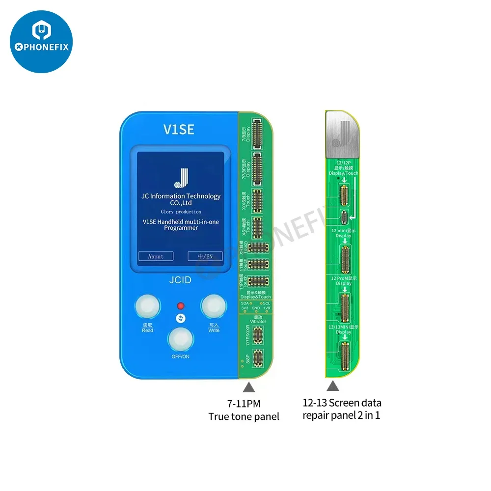 JC V1S Mobile Phone Code Reading Programmer For iPhone 12 11 Pro Max 8/8P/X Almighty Battery Fingerprint Dot Matrix Reading Tool