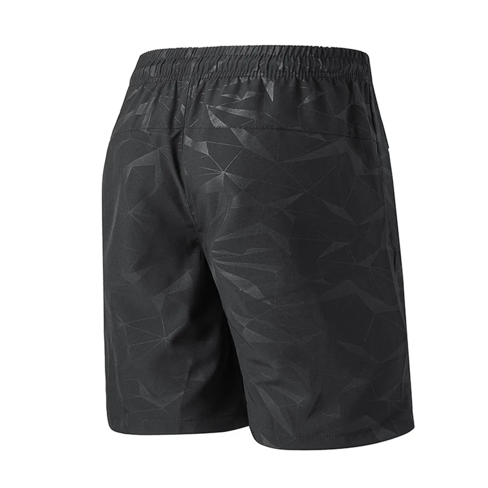 Black Summer Short Pants for Men Premium Breathable Fabric Sports Trunks Ideal for Surfing Swimming Running Yoga Training