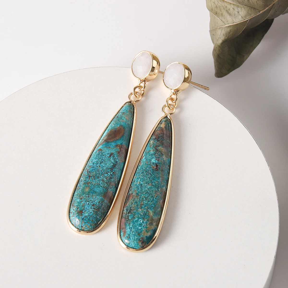 

Бирюзовые серьги-капли, элегантные серьги-подвески в богемном стиле в стиле ретро для женщин, подарок для друзей и мам на праздниках