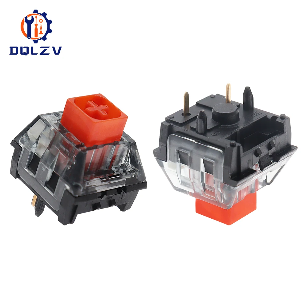 Kailh Box V2 صندوق التبديل أبيض أحمر بني مفاتيح للوحة المفاتيح الميكانيكية المخصصة ذاتية الصنع 5Pin RGB متوافق مع مفاتيح Cherry MX