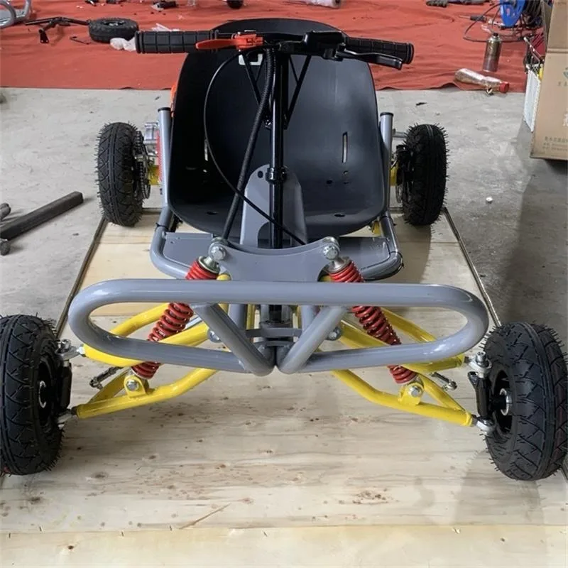 Popular Design Gasolene Farm Buggies Teenagers Drifting Buggy Powerful Dune Buggy Four Wheels Scooter Foot Operate Beach Cart