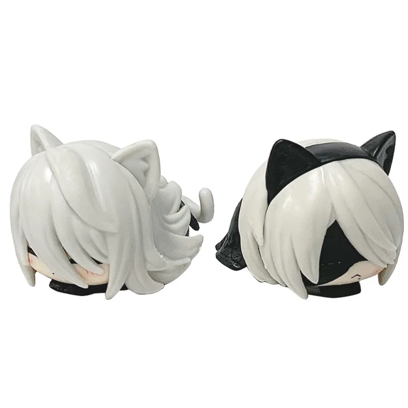 NieR: Automata Q Versione Bambole Modello in PVC Giocattoli Figura Anime Decorazione da scrivania Modello Figurine carine Ornamenti Regali creativi Accessori