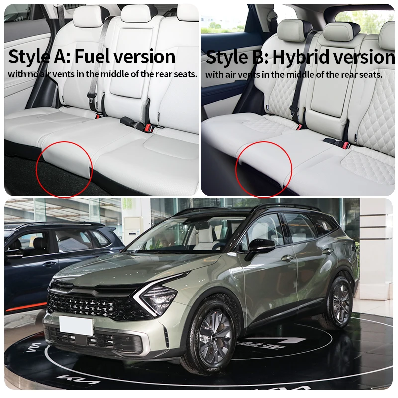 MIHAYO PU 3D Car Floor Mats For Kia Sportage NQ5 2023 2024 2025 Custom Details Foot Pads Salon Carpet Cover Car Accessories