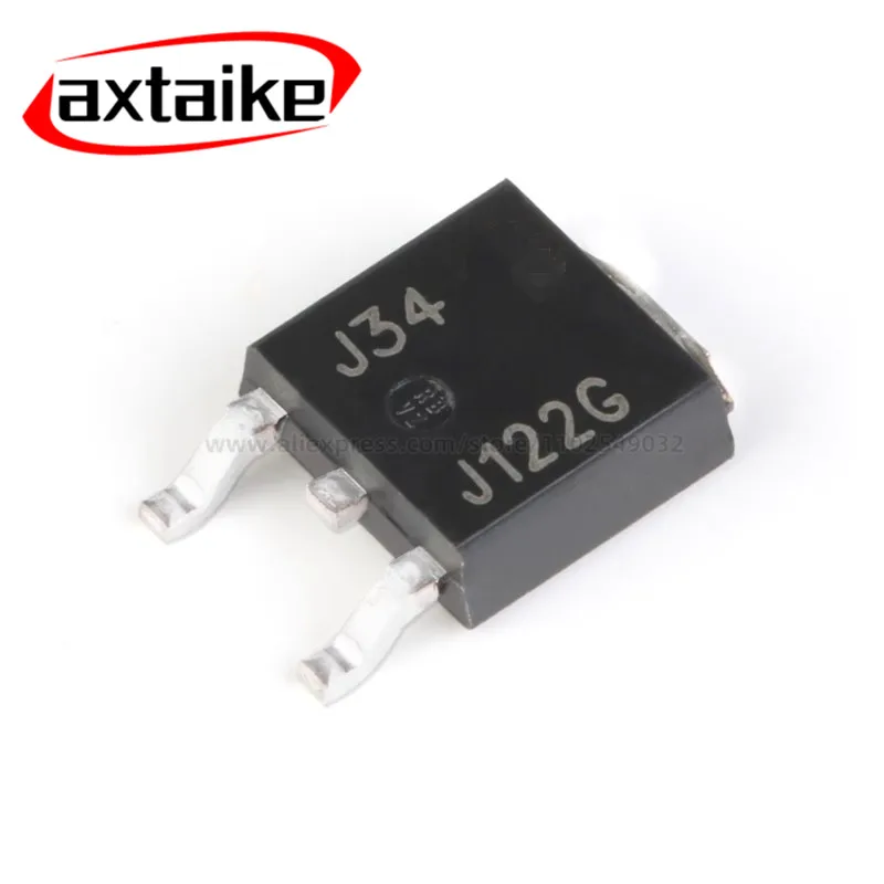 Transistor de SMD, 100V 8A, MJD122, MJD122T4, MJD122T4G, J122G, TO-252-2, NPN, 5 PCes