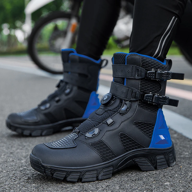

Motorcycle protective boot breathable unisex four season off-road cycling boots breathable non-slip fashion high top riding boot