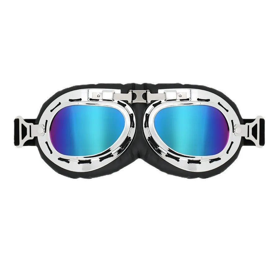 FOR Premium Vintage Harley Motorcycle Goggles Scratch-Resistant PC Lens Wind Dust Deflector Eyewear