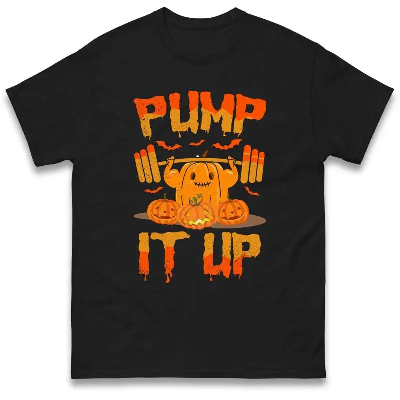 Camiseta Pump It Up de Halloween, fiesta nocturna de calabaza, espeluznante y espeluznante