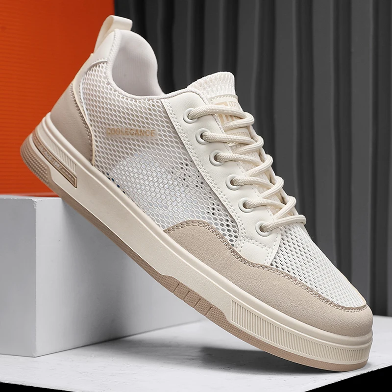 

Летние дышащие мужские повседневные кроссовки из сетки, легкая обувь для прогулок на открытом воздухе, удобная обувь для скейтбординга, нескользящая спортивная обувь