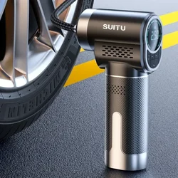 suitu 150PSI Wireless Car Air Compressor Electric Portable Smart Car Tire Air Pump for Car Motorcycle Bike Tire Boat Ball