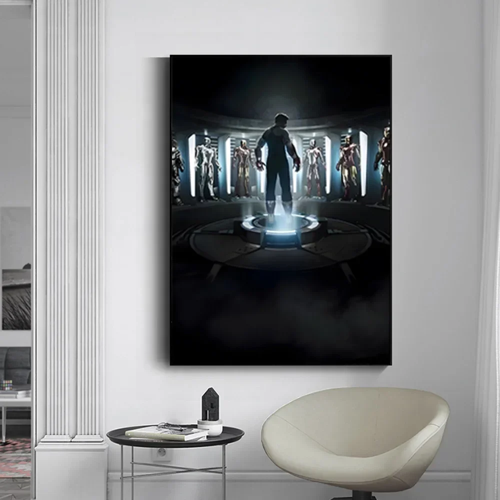 MINISO Marvel Superheroes Iron Man Series Home Living Room Bedroom Decorative Art Posters Kids Room Wall Mural Canvas HD Prints - Image 4