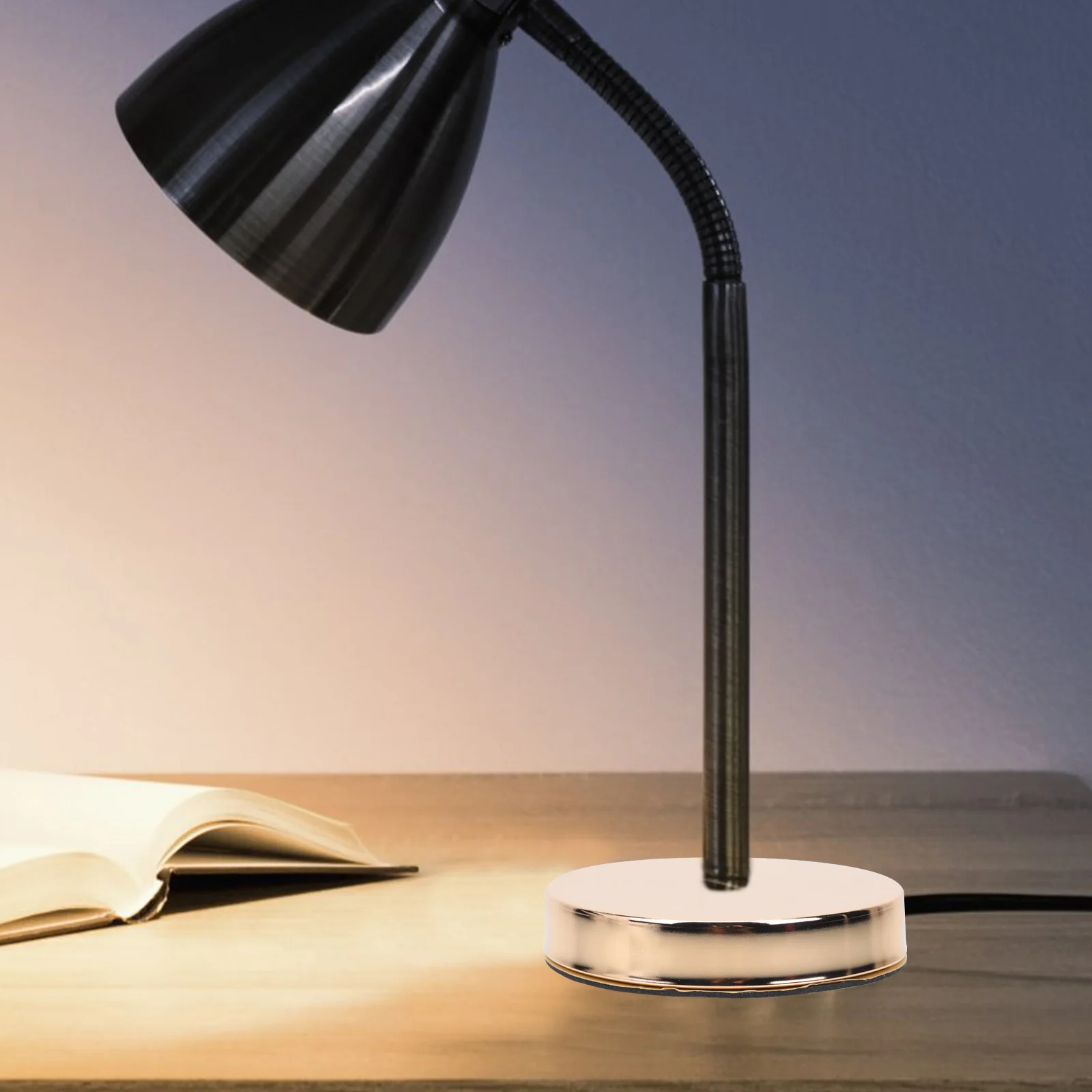

1 Set Of Rounded Metal Lamp Base Golden Color Durable Desktop Light Accessory For Home Office Bedroom Small Night Light Base