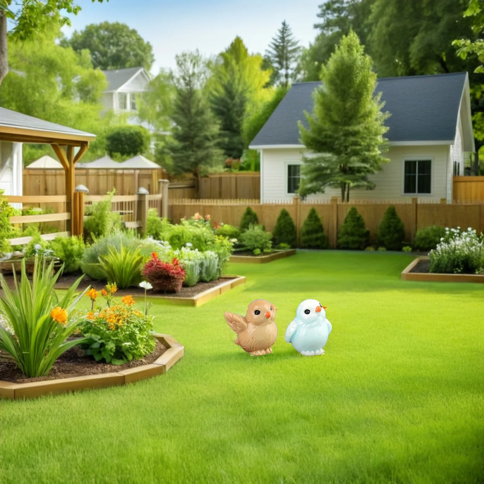 20 Stück Miniatur-Vogelfiguren, feine Details, tragbare Geschenkidee, verbessern den visuellen Reiz, Innenlandschaften, Dekor, Mini-Harzvögel