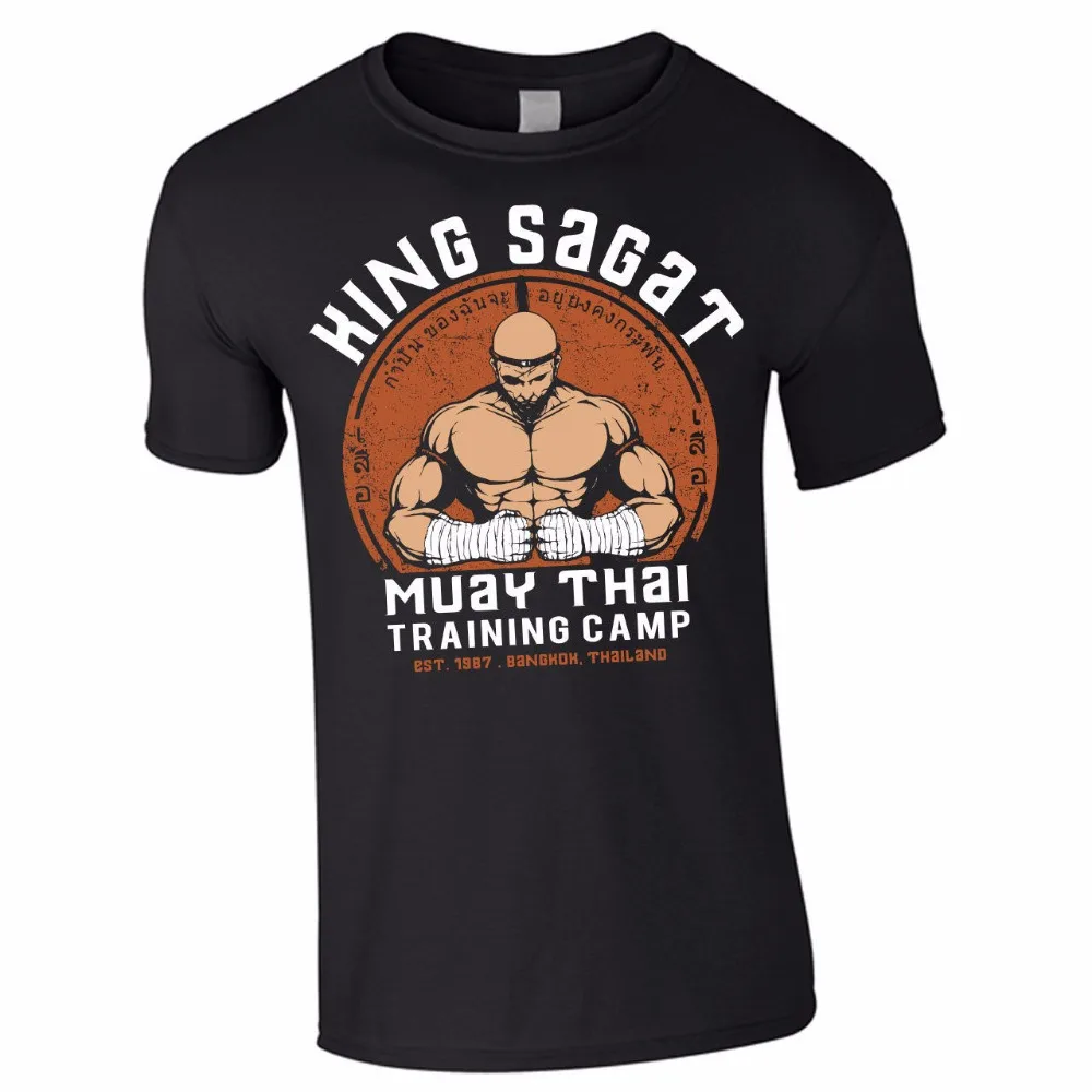 

King Sagat Muay Thai Training Camp Fighter T Shirt. Short Sleeve 100% Cotton Casual T-shirts Loose Top Size S-3XL