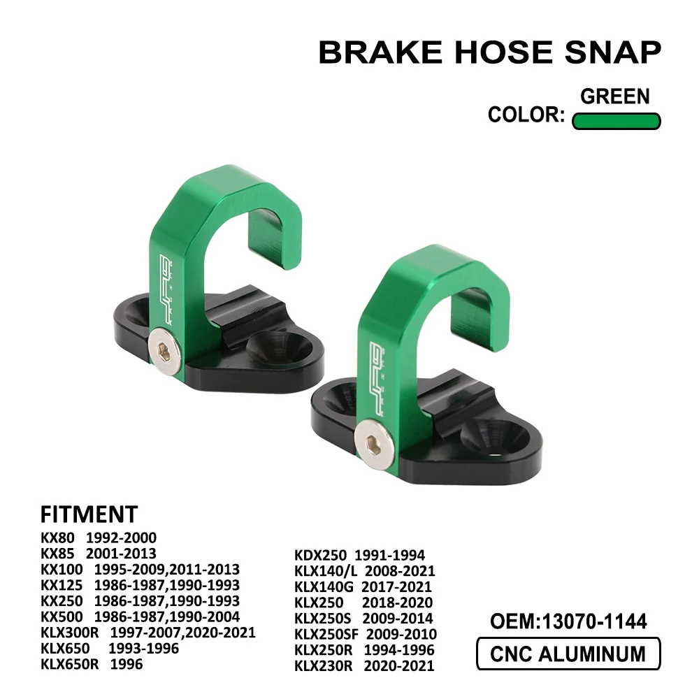 

Motorrcycle Rear Brake Hose Cable Clamp Holder Guide For Kawasaki KX KLX KDX 250 Accessories Dirt Pit Bike Parts OEM 13070-1144
