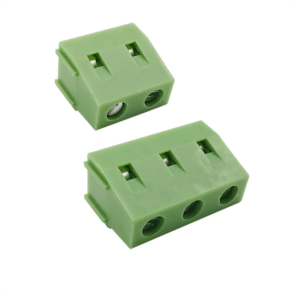 20Pcs KF128-2P 3P 7.5mm Pitch 2/3 Pin PCB Screw Terminal Block Spliceable Plug-in Straight Connector 300V 10A Green