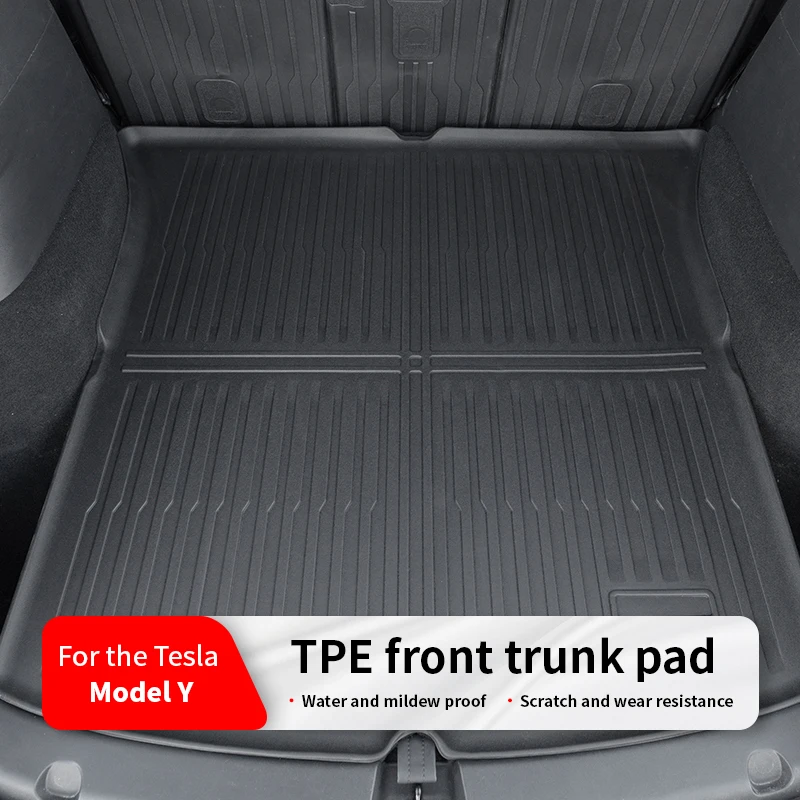 Fits 2021-2024 Tesla Model Y TPE Rear Trunk Cargo Liner Mat Accessories Upper layer of trunk cushion