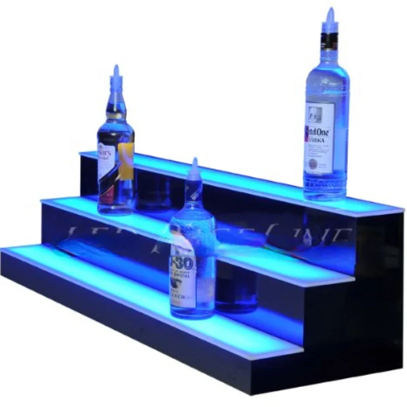 Factory Accept Customized bottle led glorifier  Acrylic Wine Display Stand