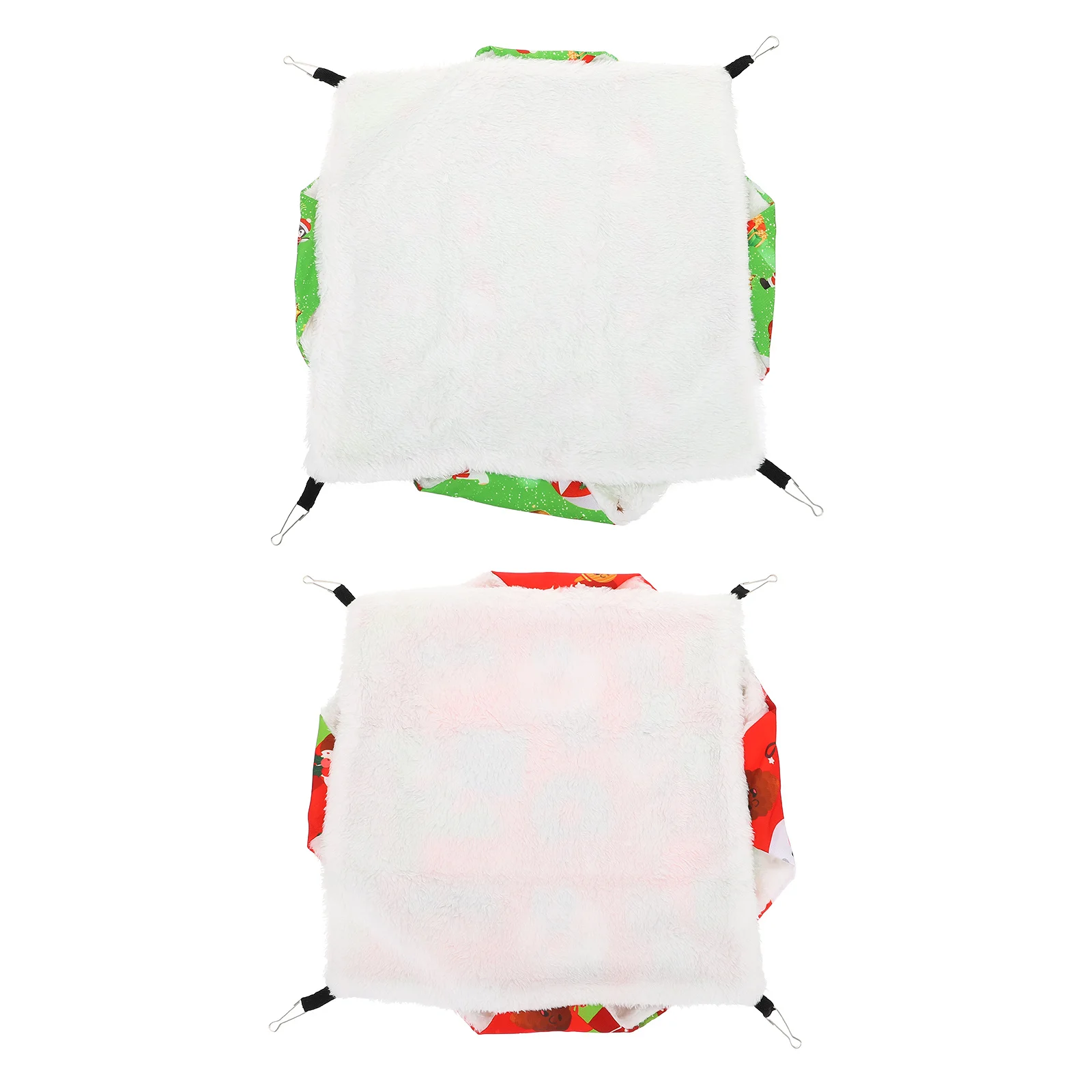 

2pcs Cotton Hammock Bed For Hamsters Wear-Resistant Breathable Small Pet Hanging Nest Strong Stable Warm Sleeping Bag Pet