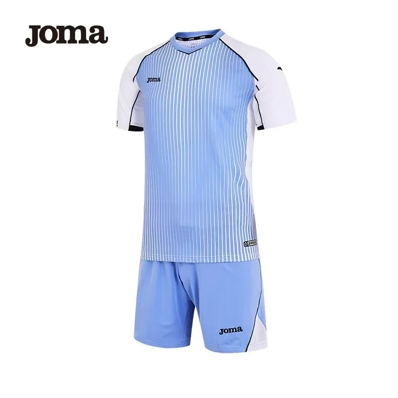 JOMA Men's Adult Summer Football Uniform Set Short-Sleeved T-Shirt Breathable Training Shorts And Match Jacket