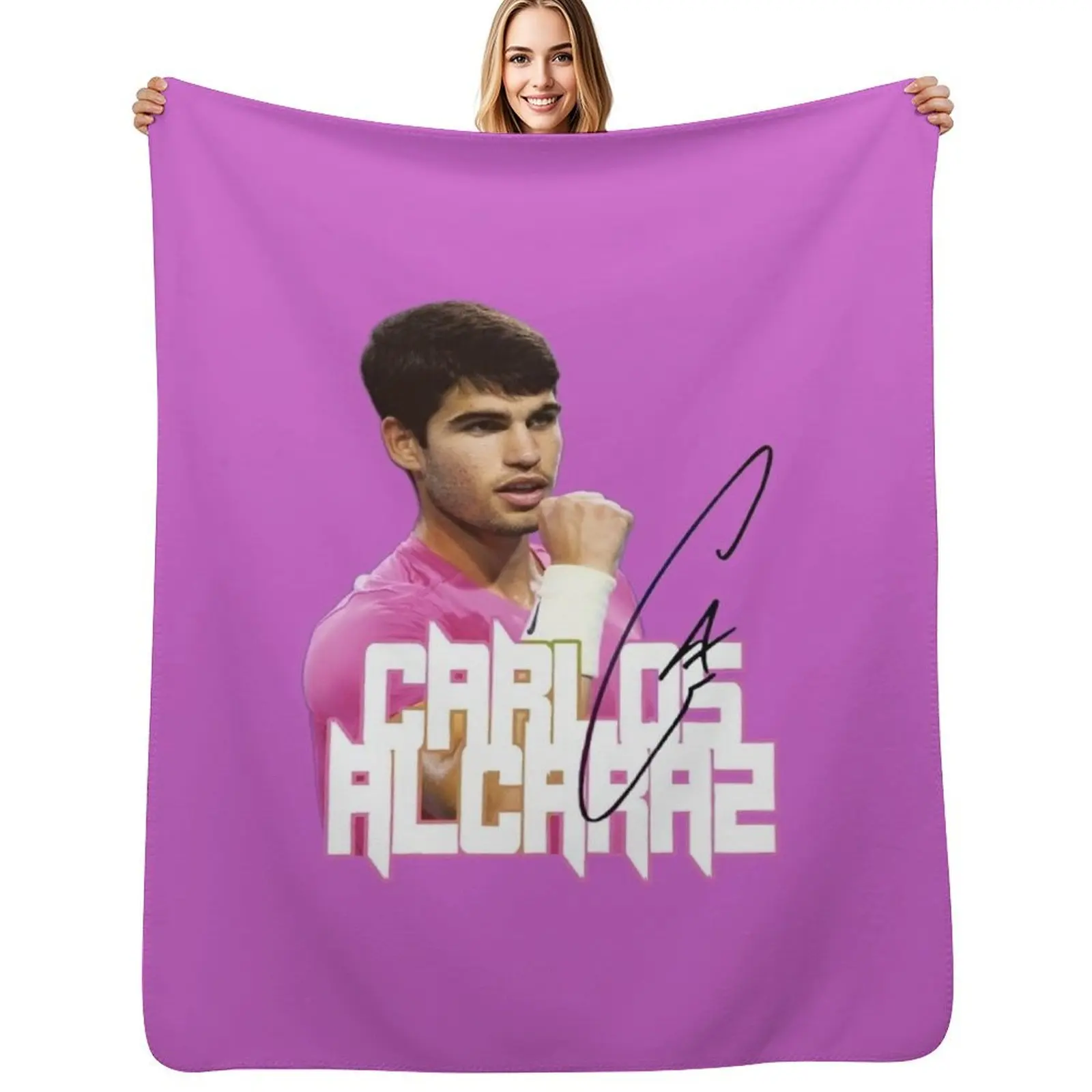 Ace Allure Alcaraz Ensemble Throw Blanket Ultra Soft Flannel Fleece Blanket for All Seasons