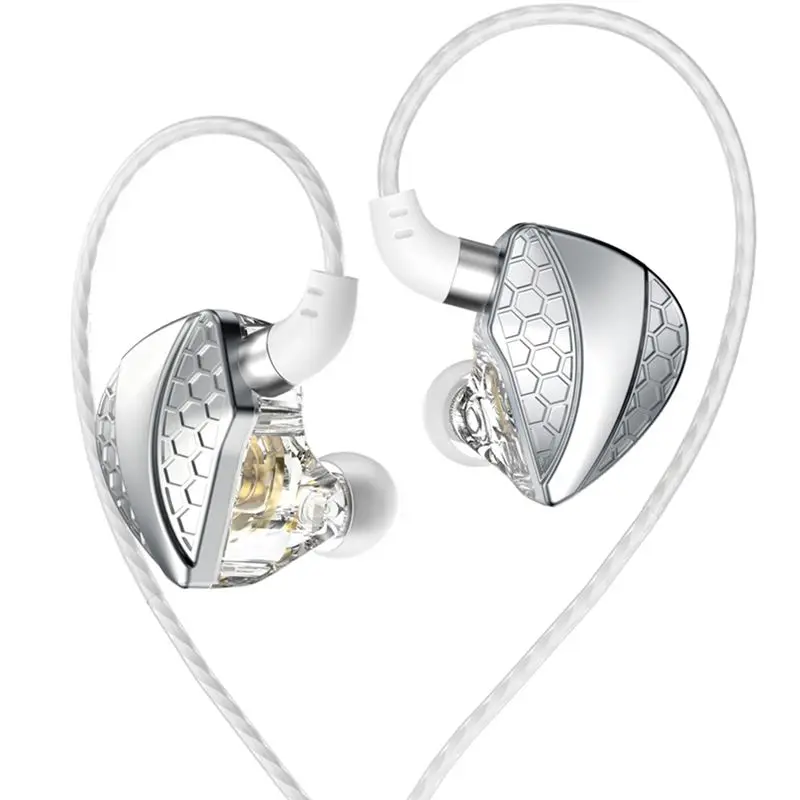QKZ Hi6t イヤホン Hifi ヘッドセット ダイナミック ドライバー IEM ステレオ サラウンド ミュージック イヤホン ハイレゾ マイク付き インイヤー スポーツ ゲーム イヤホン-A31R