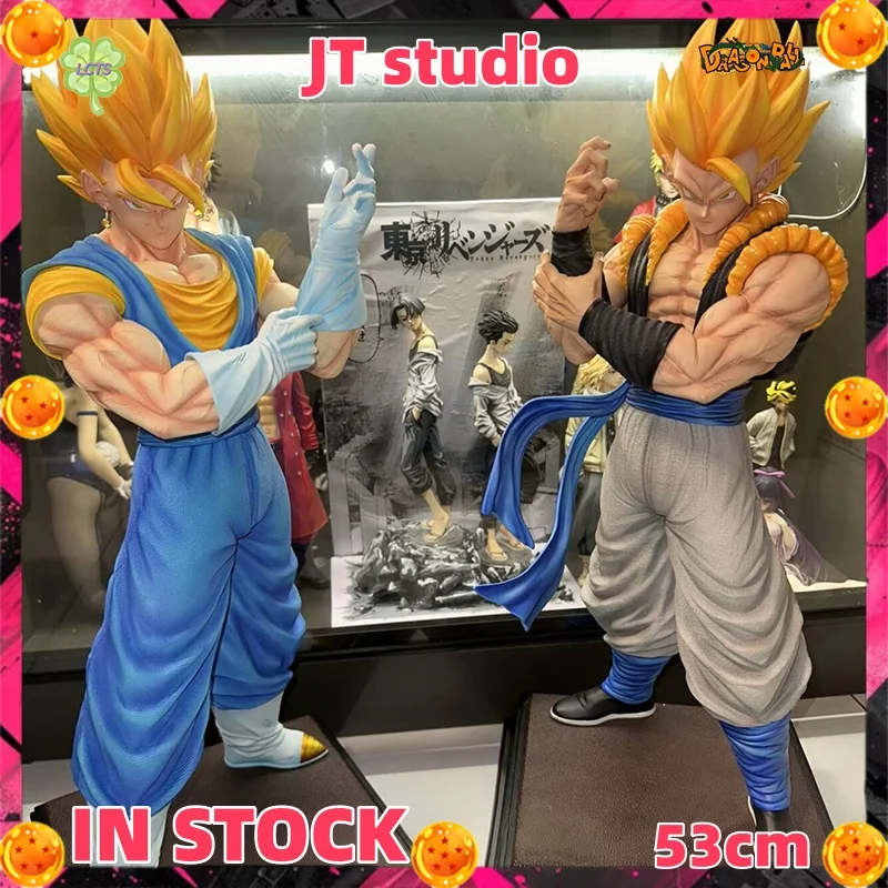 

IN STOCK JT Studio 53cm Dragon Ball Anime Figure Gogeta Vegetto Figures PVC Statue Collection Model Room Ornament Gifts Toys