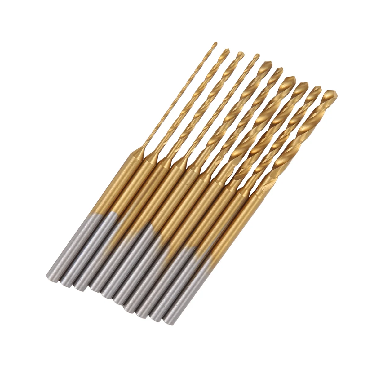 Nuevo Juego de brocas Micro-torsión-10 Uds 0,6mm-2,2mm broca pequeña vástago 2,35 HSS Mini brocas de grabado herramienta de perforación de agujeros