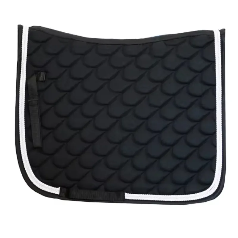 Custom Breathable Polyester Cotton Blend Dressage Equestrian Saddle Pad Protection Horse Riding OEM Brand