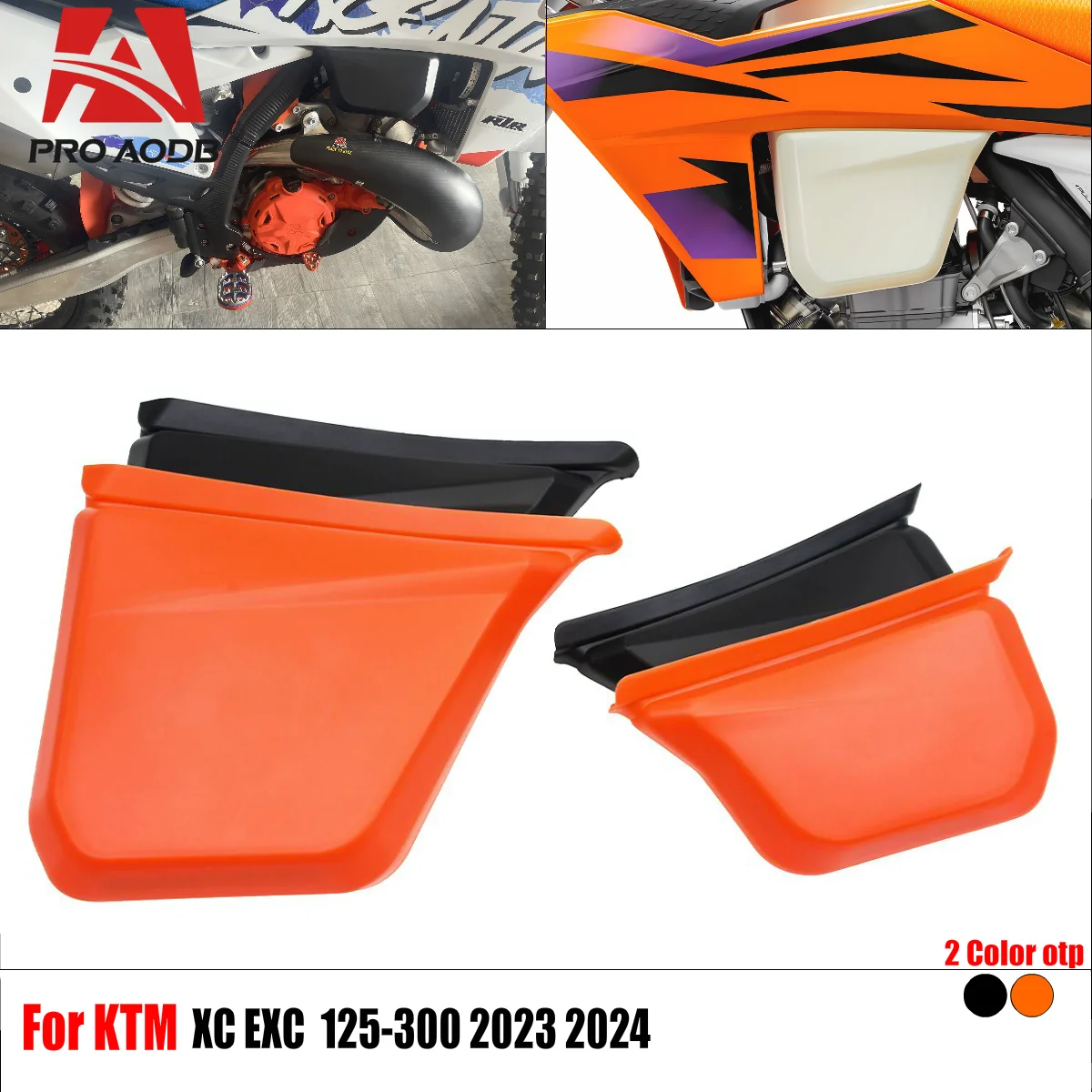 

Durable Motorcycle Oil Tank Left Right Protective Covers For KTM XC EXC 125XC 250XC 300XC 150EXC 250EXC 300EXC SIX DAYS 2024