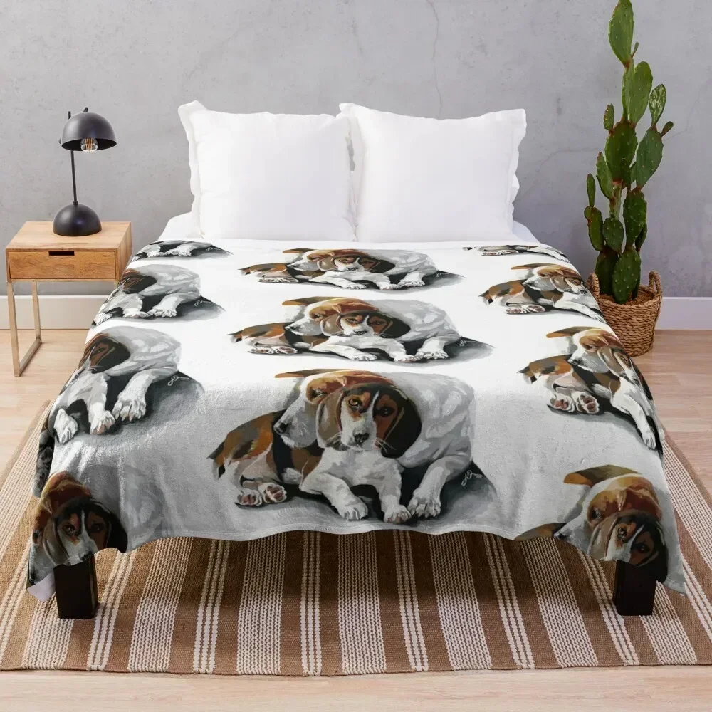 Beagles - Digital Throw Blanket Plaid Soft Plush Plaid wednesday Blankets