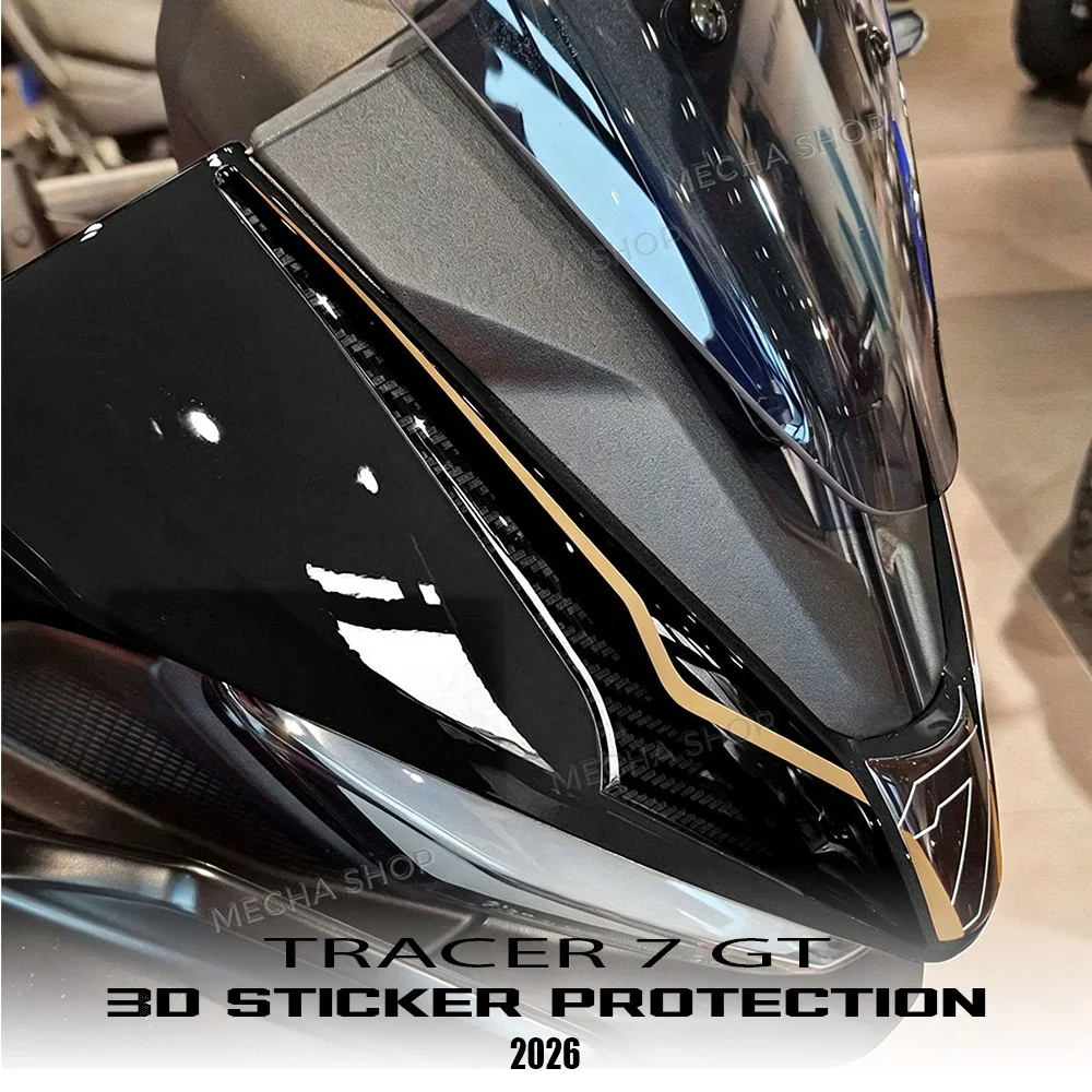 

Набор 3D-наклеек для мотоцикла Tracer 7 GT Tech, черный, из эпоксидной смолы, защитный комплект, аксессуары для мотоциклов, водонепроницаемые наклейки