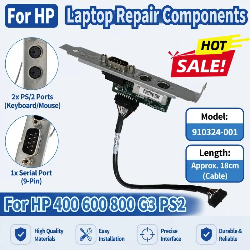95% New For HP 400 600 800 G3 PS2 Serial Port Card Low Profile Adapter Card COM Serial Port 910110-002 910110-001 910324-001