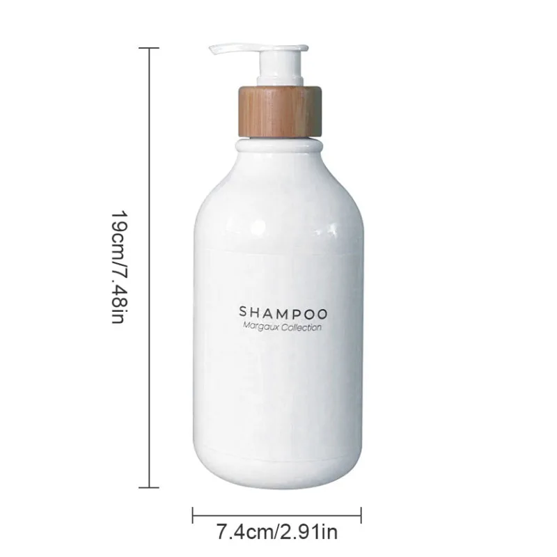 500ml Durable Refillable Bottles Tagged Fluid Liquid Push Pump Beauty Health White Home Bathroom Soap Shampoo Skin Care Tools