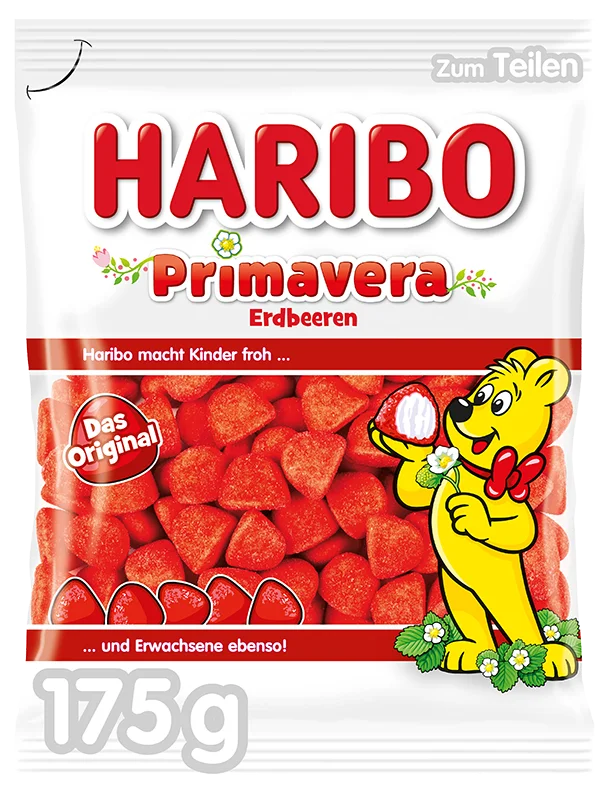 Primavera Erdbeeren 175g Gels-Haribo