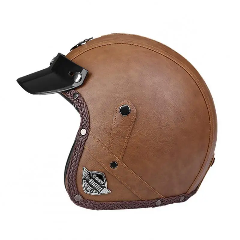 

High quality ABS classic retro half helmet 1/2 helmet, suitable for Harley motorcycle and cruise motorcycle protective helmets