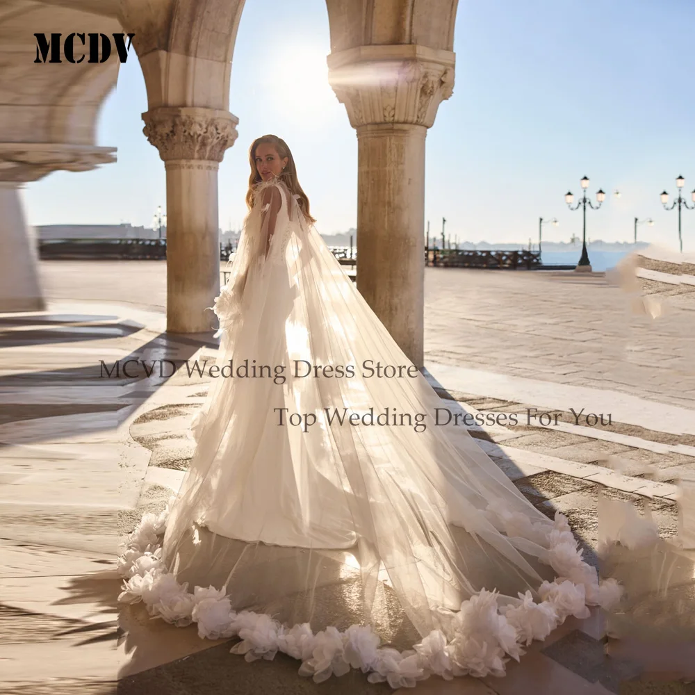 MCDV Schatz Brautkleider Spaghetti-trägern Meerjungfrau Korsett Bide Party Kleider Für Frauen Sexy vestido de noiva Angepasst