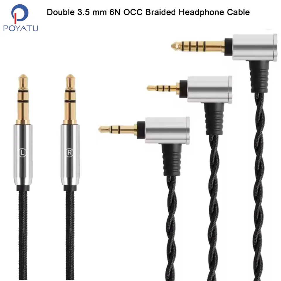 4.4mm 2.5mm BALANCED Headphone Cable for Hifiman HE400SE HE-350