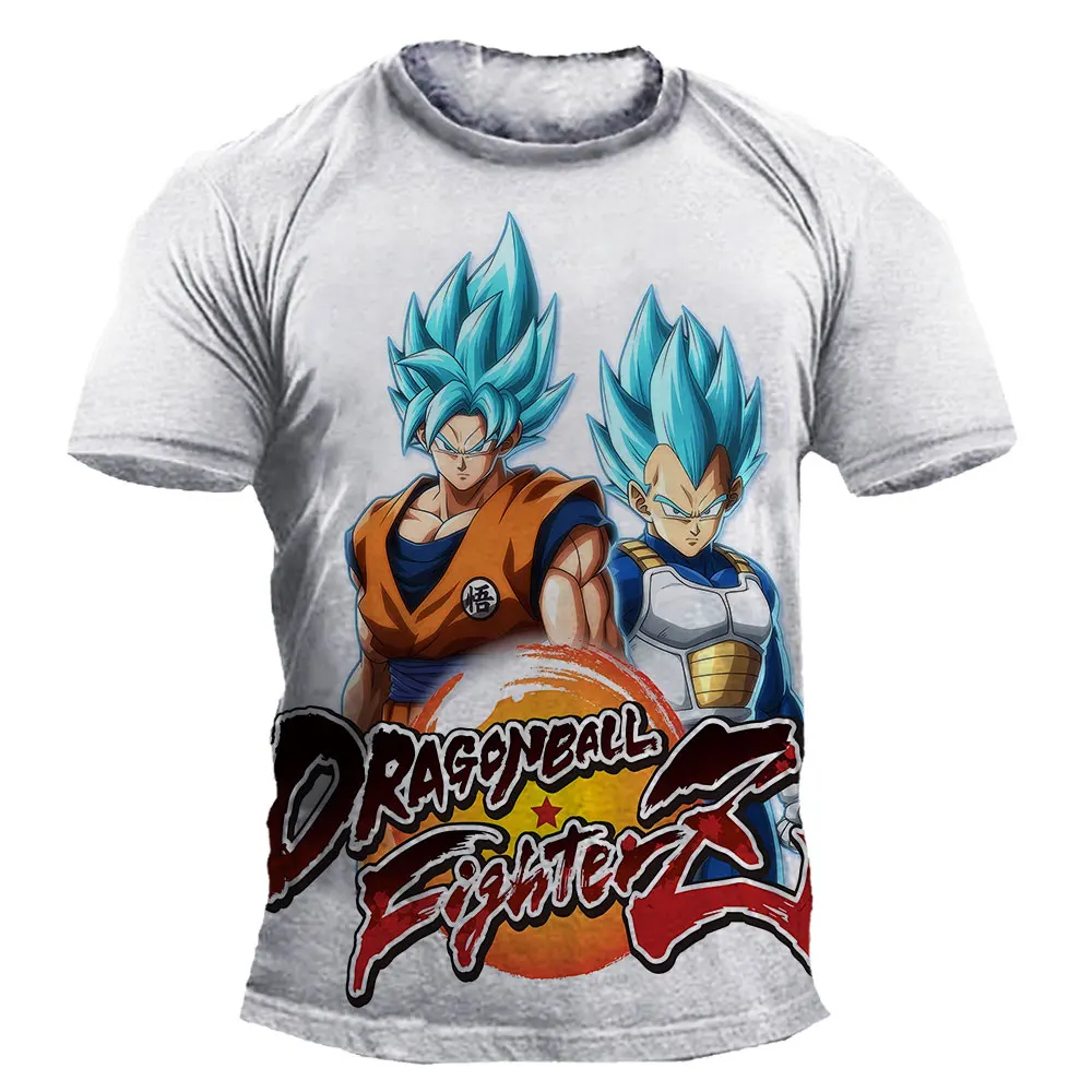 2025 verão animação dragon ball sun wukong 3d impressão digital de secagem rápida camiseta adulto crianças moda topo casual y2k
