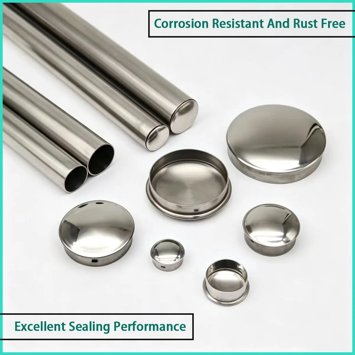 304 stainless steel pipe hole plug with inner diameter of 9.5-108mm is used for water supply, equipment pipelines,etc