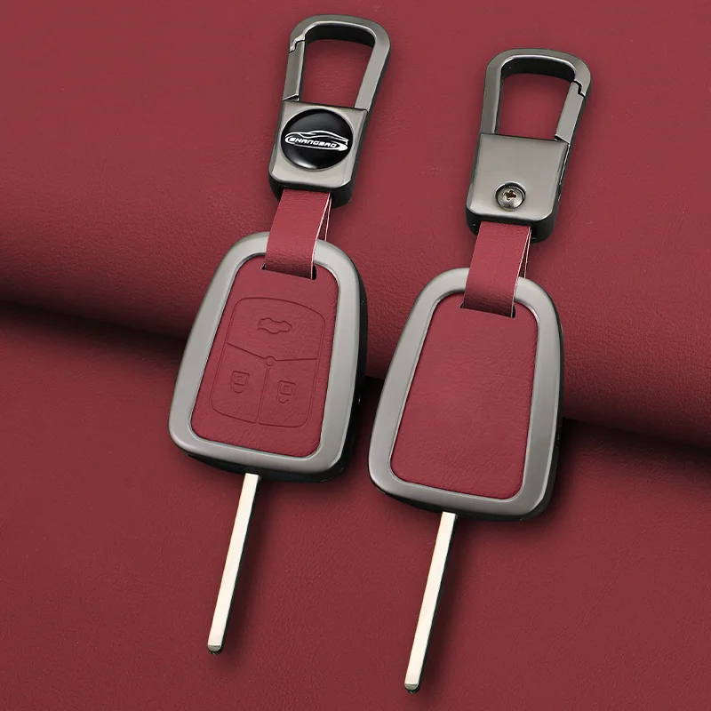 

Zinc Alloy Leather Car Key Cases Holder Cover Chain For Holden VS VT VX VY VZ WH WK Commodore Chevrolet Uncut Blade Accessories